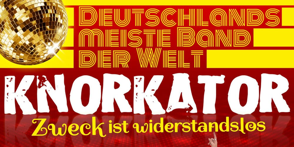 Knorkator Zweck ist widerstandslos Tourplakat