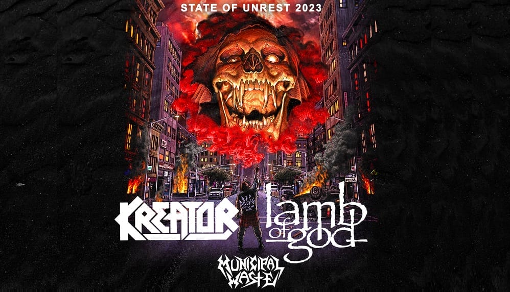 Kreator Lamb Of God State Of Unrest 2023 Tour