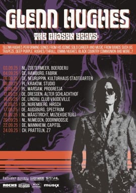Die Tourdaten von Glenn Hughes im Jahr 2025