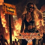 Das Cover von "Higher Ground" von Bonfire