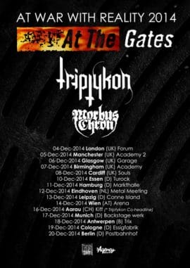 at the gates tour 2014